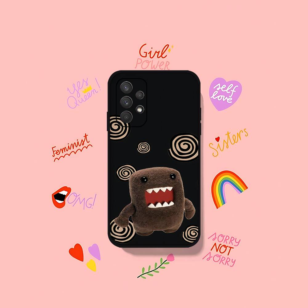 Cute D-Domo Kun-s Phone Case For Samsung Galaxy S25 S24 S23 S22 S21 FE Plus Ultra A13 A20 A32 A70 Black Cover