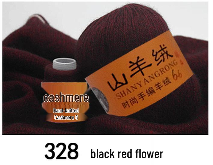 Reines Kaschmir & Wolle 6+6 Garn zum Hand- oder Maschinenstricken - Mittel-Dicke Nerzmischung