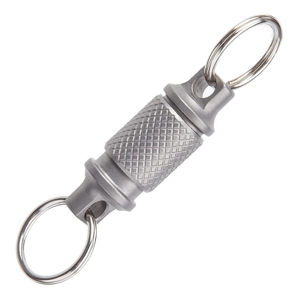 Titanium Alloy Keychain Detachable Car Key Holder° Swivel Quick-Release Tool