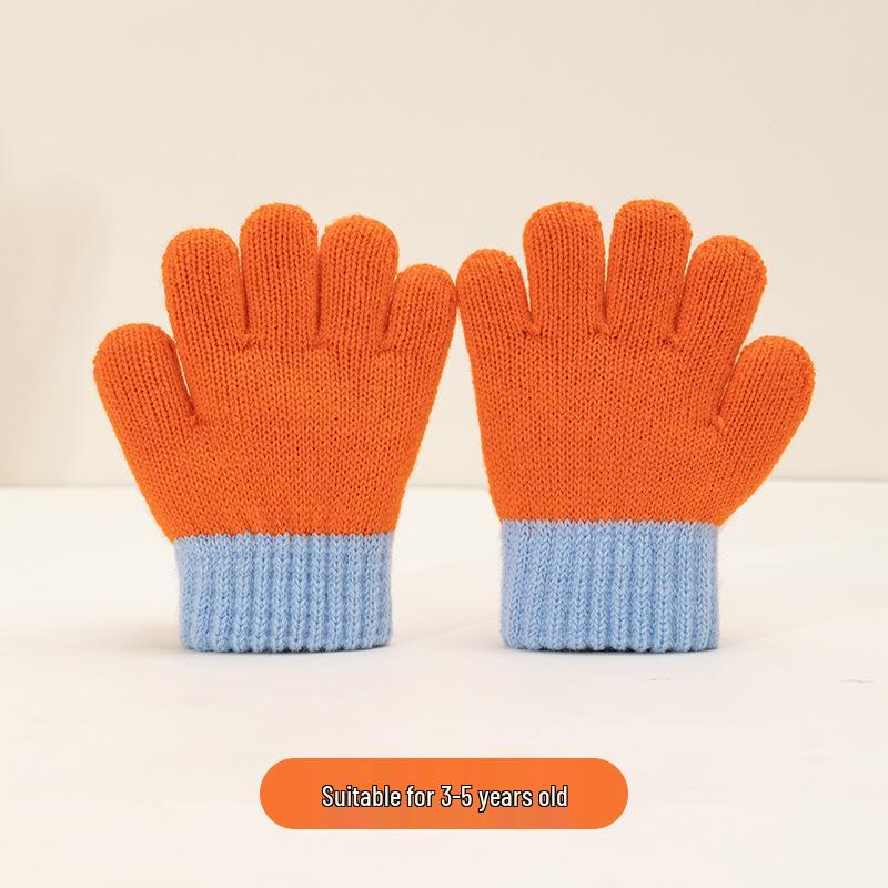 Winter Warmth: Cute Knitted Wool Gloves for Baby Boys & Girls