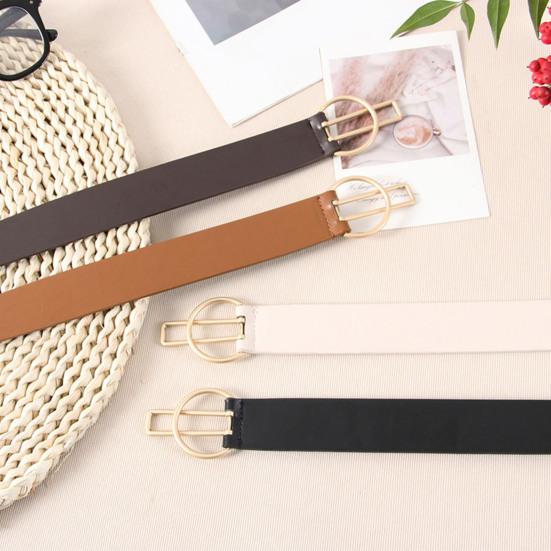 Imitation Leather Women Belt Adjustable Waist Circumference Dress Shirt Coat Waistband Fashion Accessories