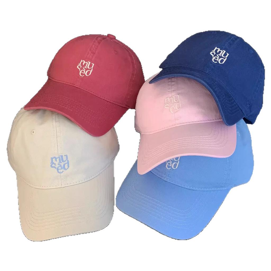 ins hat women's spring and summer new versatile embroidered baseball cap men and women couples face small cap