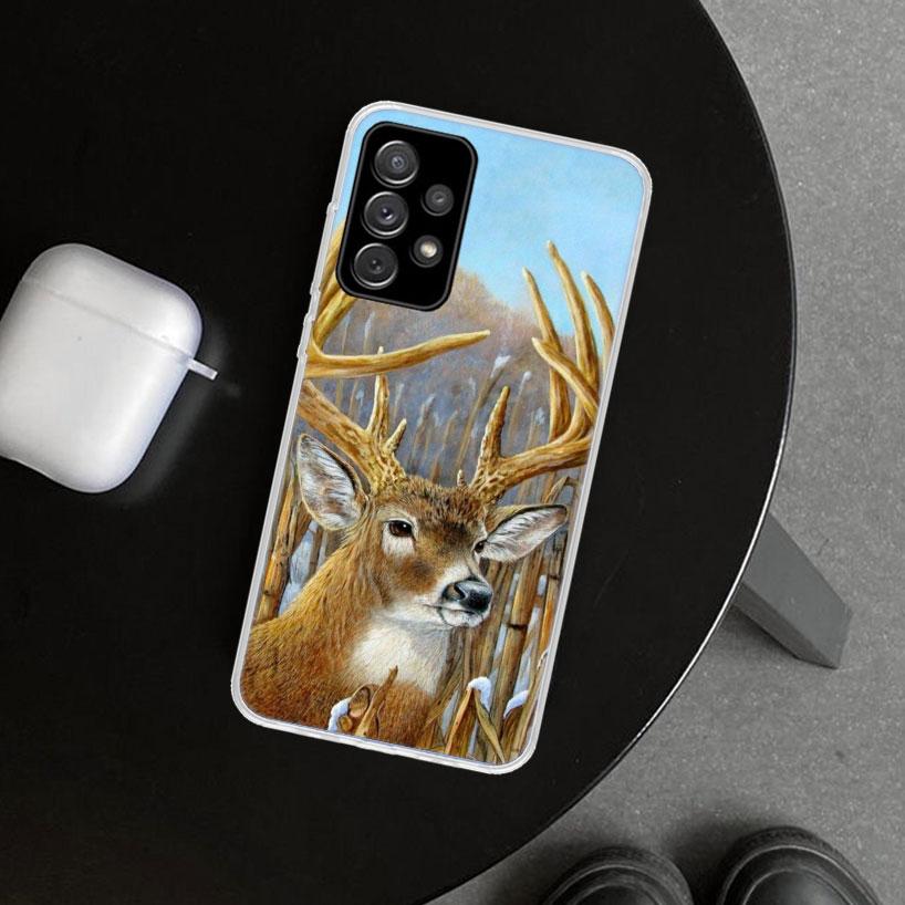 Deer Hunting Camo Phone Case for Samsung Galaxy A17 A16 A26 A36 A56 A57 A37 A15 A25 A35 A55 A14 A24 A34 A54 A13 A23 A33 A53 Gala