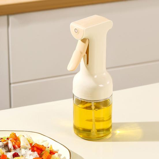 Verstellbarer Glasölzerstäuber 300ml Feiner Nebel für Heißluftfritteuse & Kochen BPA-Frei Auslaufsicher Olivenölspender Küchenhelfer für Fettarme Mahlzeiten