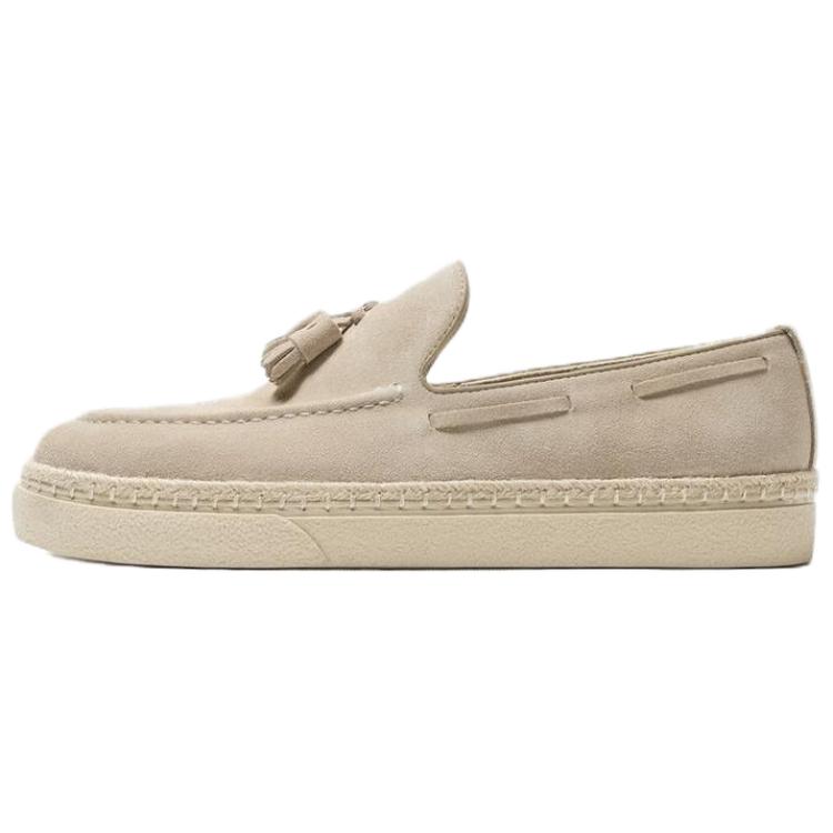 

Zara Замшевые Минималистичные Модные Повседневные Кожаные Туфли-Лодочки Мужская Обувь Бежевый 12651520002 43