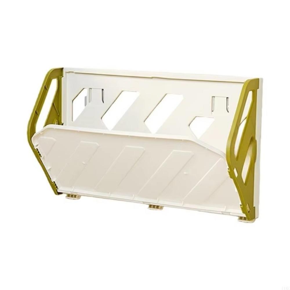 Practical Plastic Folding Shoe Rack Large Capacity Space Saving Wall-Mounted Shoe Rack No Punching Hidden Storage Shelf Entryway