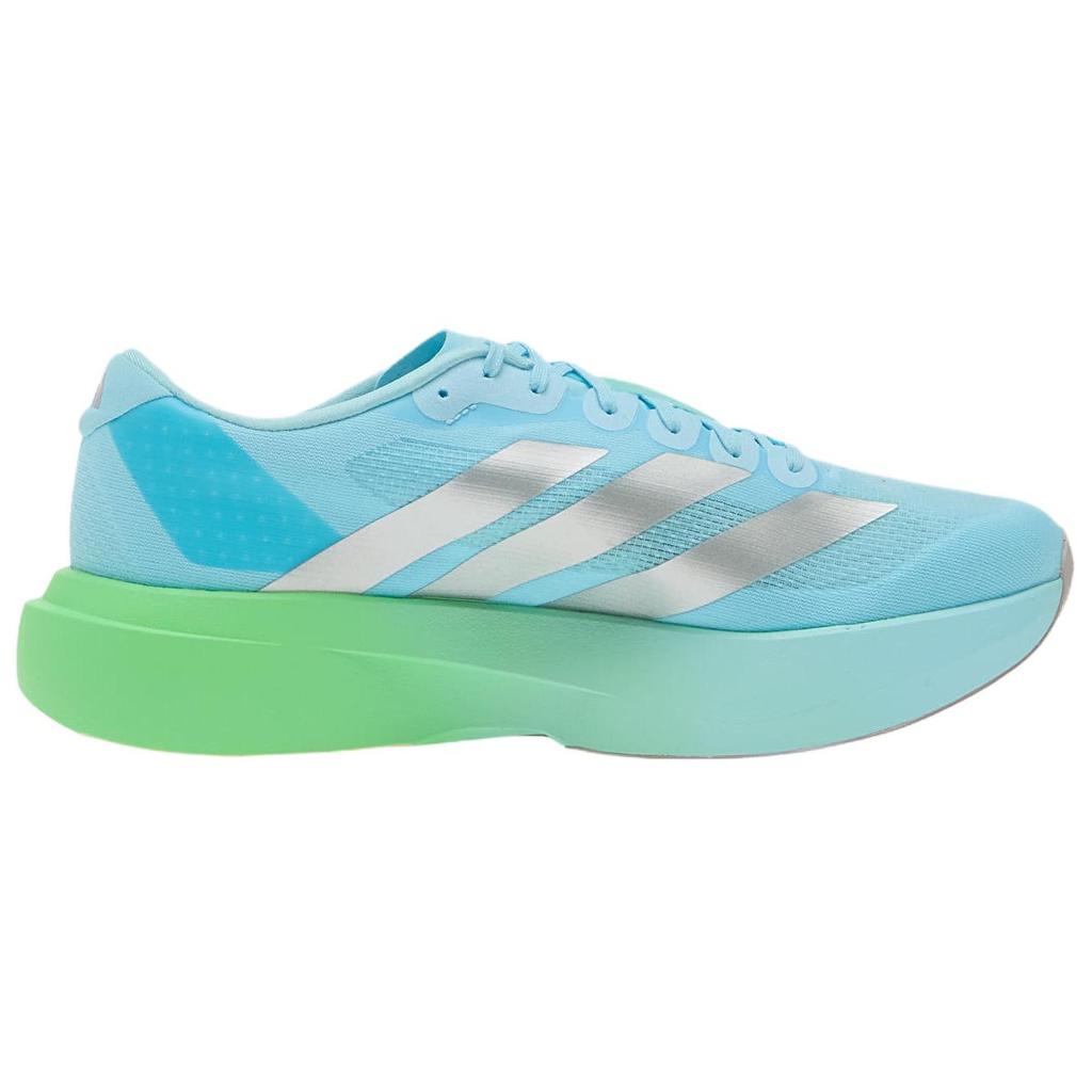 Adidas Adizero Evo SL Running Shoes Men's Low Top Blue Silver Green LA5895