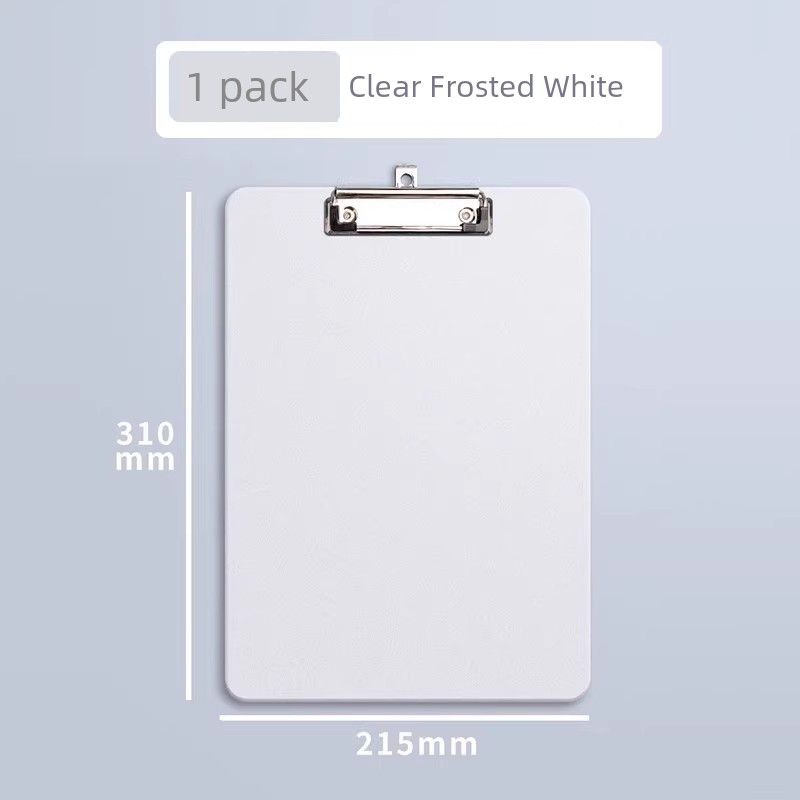 Hard Board Writing Office Organize Fantastic Acrylic Frosted Transparent Model/A4/1 Pack