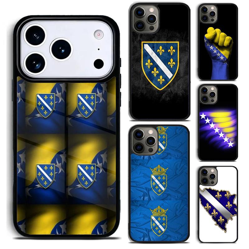 Bosnia Flag Phone Case For iPhone 17 16 15 14 13 12 11 Pro Max Plus 17Air Soft Silicone Cover