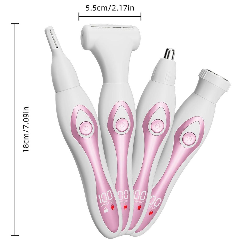Waterproof Double-Head Electric Epilator & Bikini Trimmer for Women