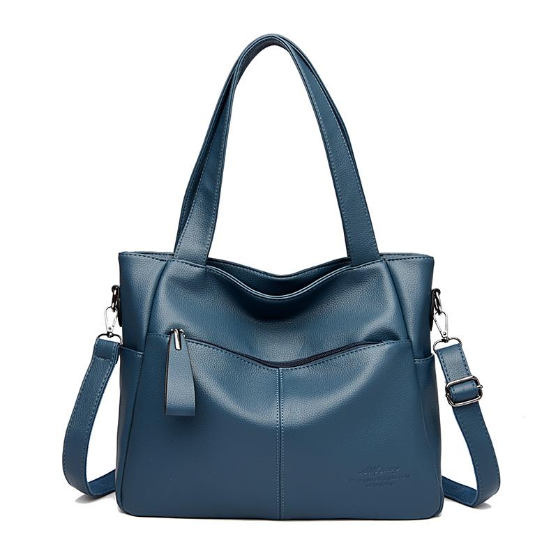 Genți de mână cu umăr de mare capacitate din piele pentru femei 2023 Genți de cumpărături simple pentru femei Genți de mână de designer pentru damă