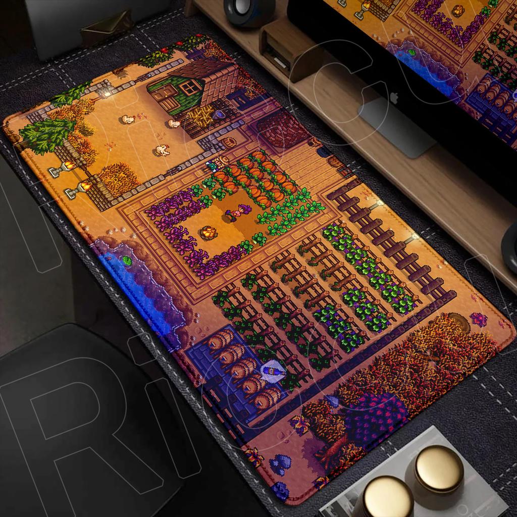 Large Anime Non-slip Keyboard Mouse Pad Laptop Office Accessories Hot Gaming Stardew Valley New Desk Mat Washable Durable Carpet