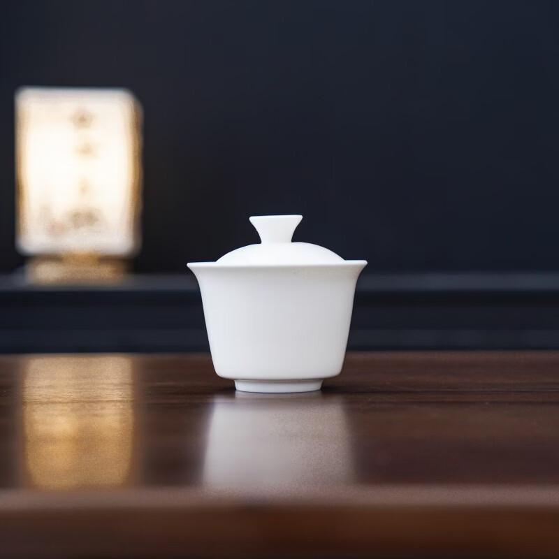 White Porcelain Gaiwan Tea Bowl