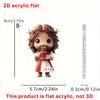 Cartoon cute child prayer 2D acrylic flat pendant ornament Easter Halloween Christmas pendant