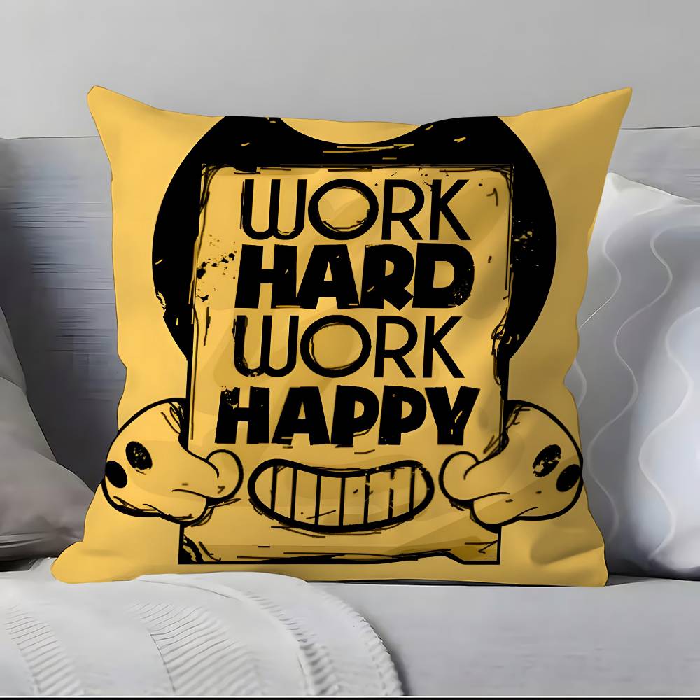 Bendy And The Ink Machine Pillow Case Pillowcase Soft Skin Friendly & Comfortable With A Hidden Zipper