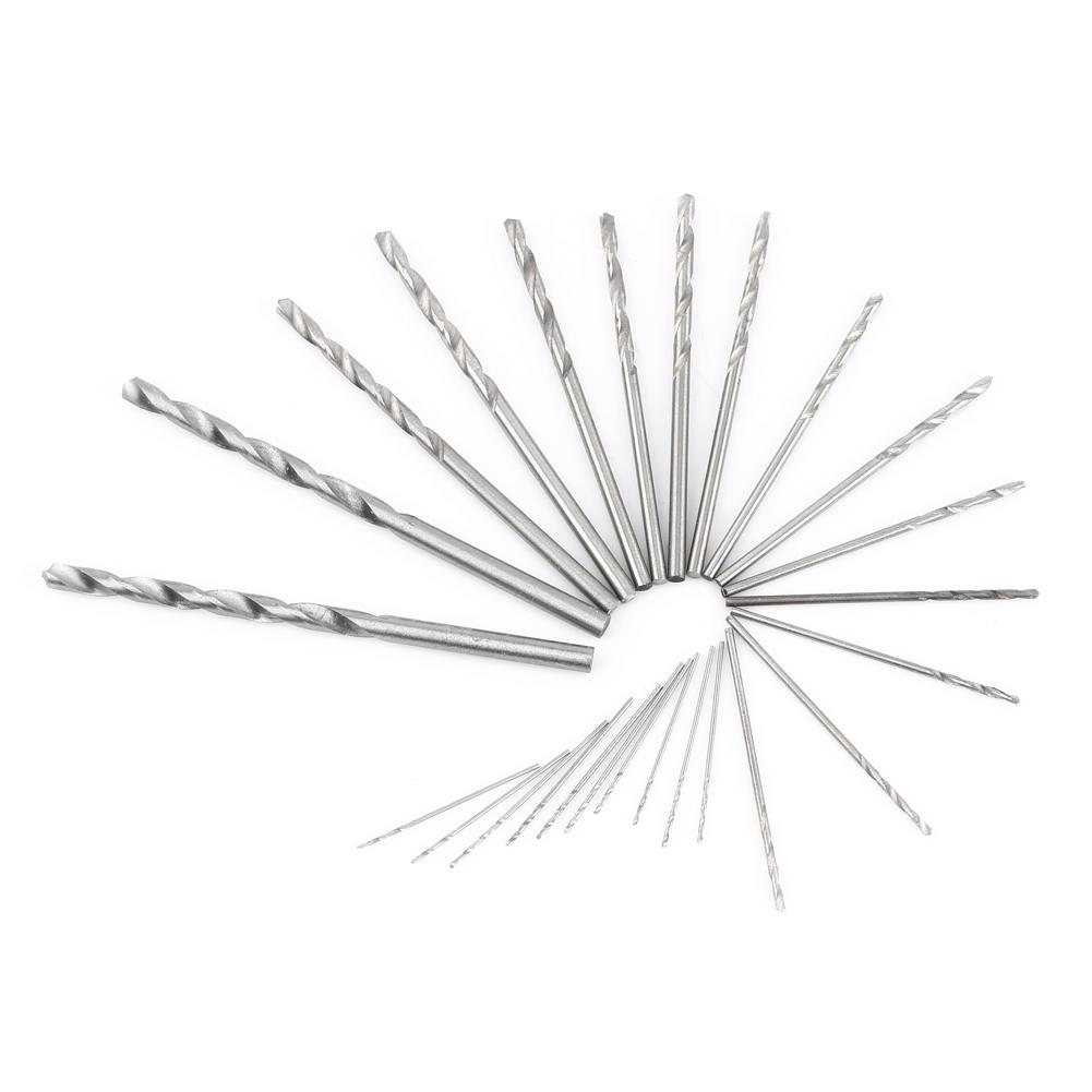 Silver Color 0.3mm3.6mm Grasp Range Chuck Hand Twist Drill With 25HHS Drill Bits Wood Drilling