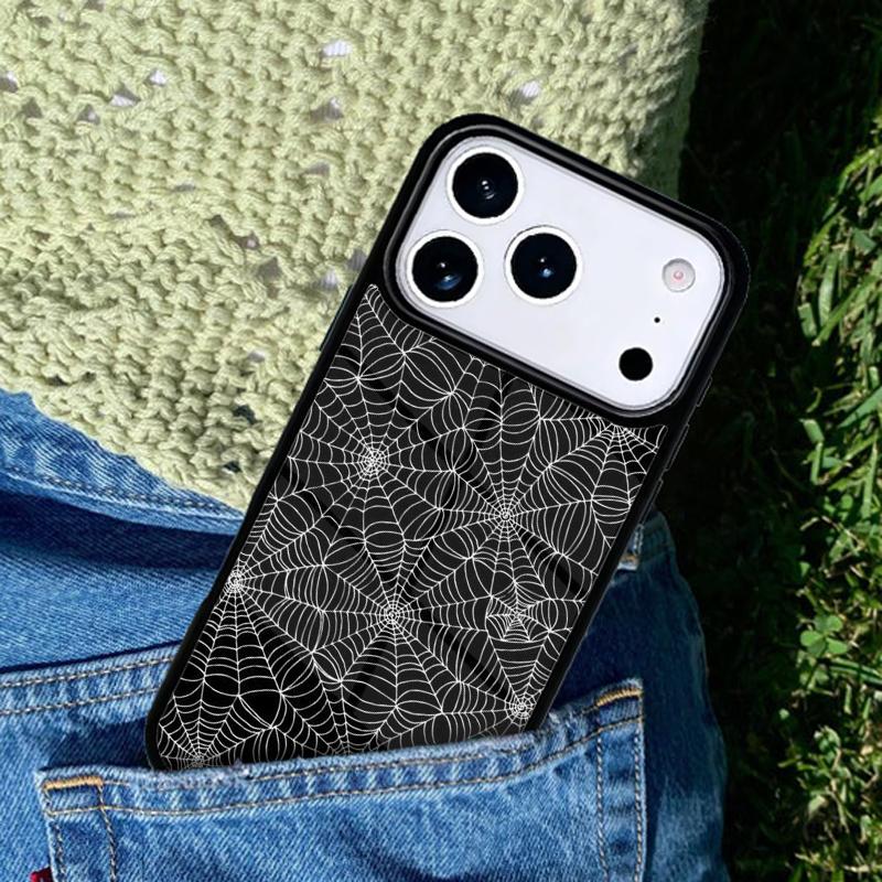 Spider Webs Phone Case For iPhone 17 AIR 16 Pro Max 15 14 Pro 11 12 13 Shockproof Silicone Cover