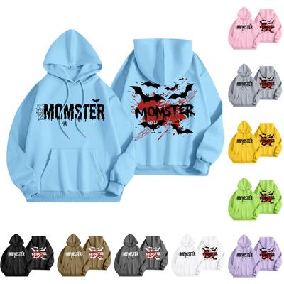 Women's Fashion Women's Lightweight Long Sleeve Pullover With Pockets Halloween Print Hoodie