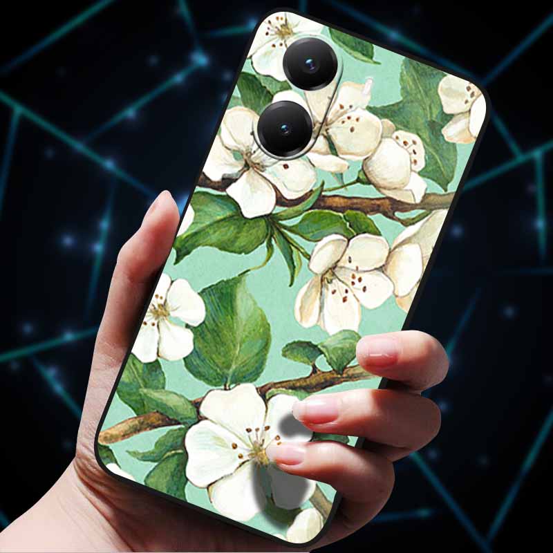 For Xiaomi Poco X7 Pro Case X7Pro 5G Soft Silicone Bumper 3D Flowers Emboss Phone Cases for Poco X 7 Pro 2025 Back Covers Shells