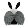 Jellycat Série de insetos Miff Mothman boneco animal divertido preto boneco de pelúcia sentado 18cm de altura