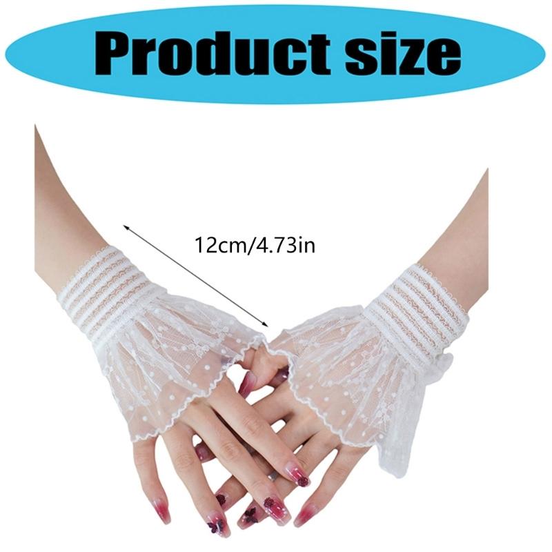 Elegant Trim Point Gloves For Unguis Art Photography Ventilated Polyamide Flexible Accessories For Weddings Parties