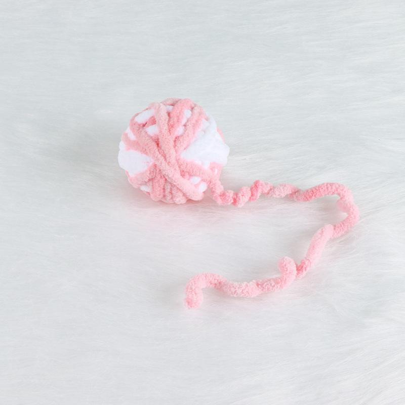 Interactive Sphynx Cat Bell Wool Ball Toy Multicolored Pet Toys for Cats Chinchilla Ragdoll Kitten Garfield mascotas Accessories