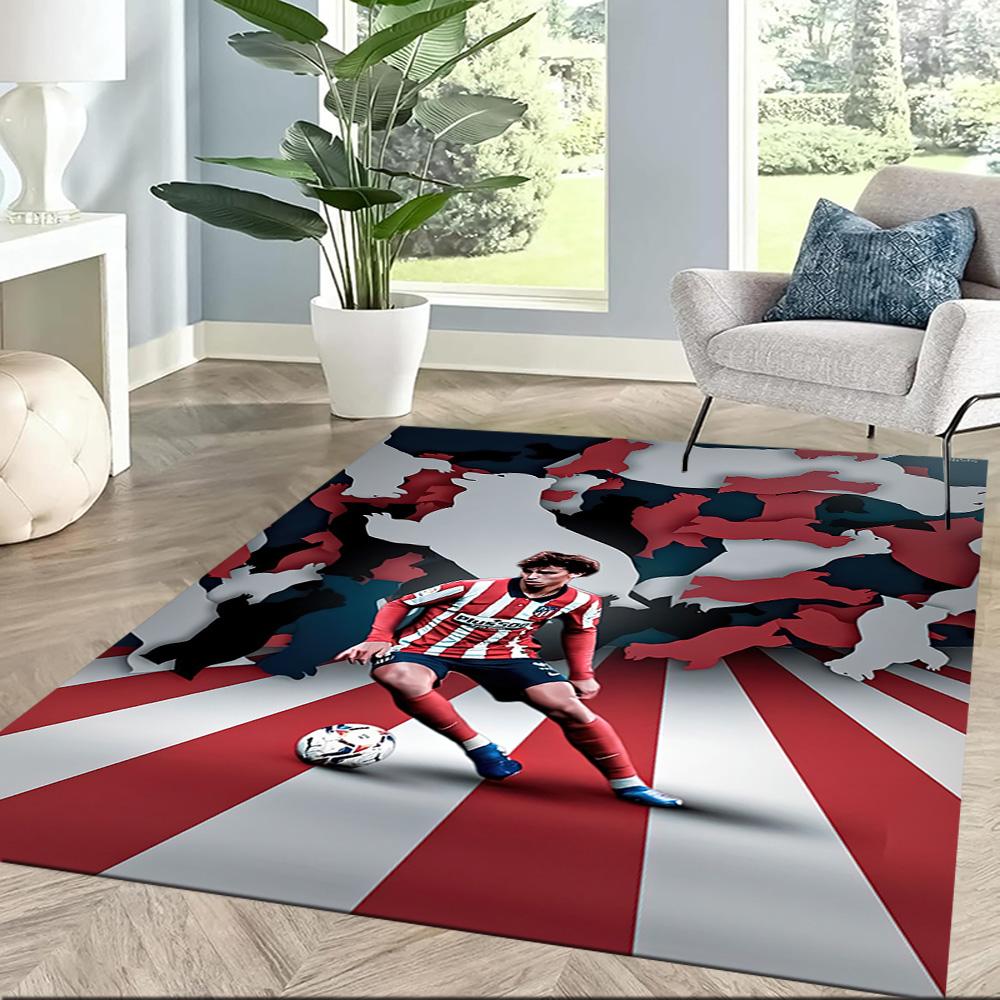 Atletico Madrid Carpet Perfect For Bedrooms Game Room Study Room Outdoor Antislip Carpet Office Home Decor