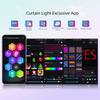 400 LEDs DIY Fairy Lights Bluetooth Control LED Curtain Strip RGB String Lights  Window Decoration