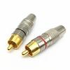 Set of 10 Male Plugs 5 Red 5 Black Connectors Set Zinc Alloy Texture Suitable for Enhancing Sound Signal Stability