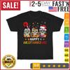 Happy Hallothanksmas Sugar Skull Halloween Thanksgiving Xmas T Shirt Mens Womens Tees Top Men Women
