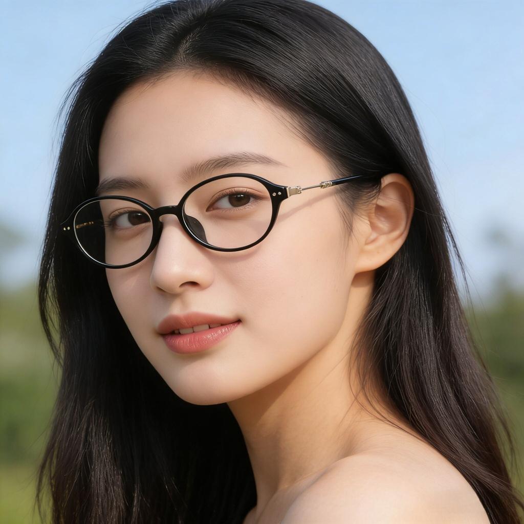 Korean Style Small Oval Frame Reading Glasses Women Artistic Temperament Anti Blue Light Presbyopia Eyeglasses with Diopter+4.0