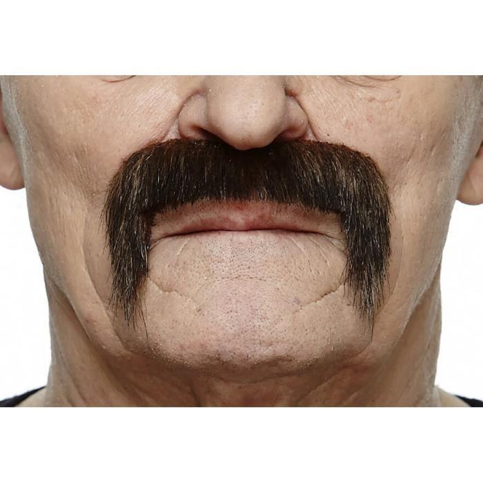 Moustache Mexicaine Noire Grise