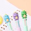 30Pcs/Lot Kawaii Dinosaur 4 Colors Ballpoint Pen Cute Cartoon Multicolor Retractable Pen for Kids School Office Stationery Gift