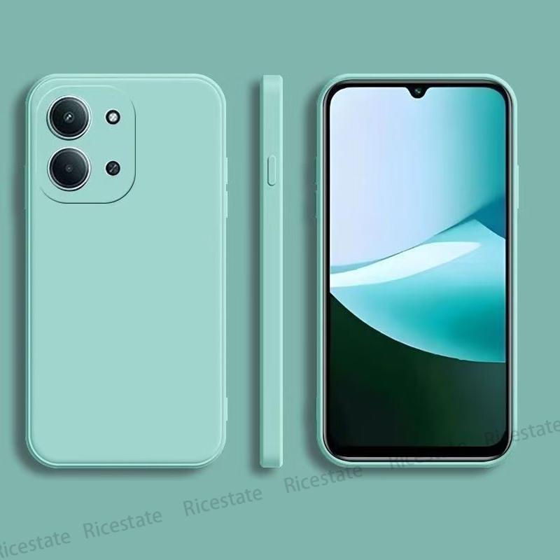 For Xiaomi Redmi 15C 4G 5G Cover Square Liquid Silicone Protective Phone Back Cover Cases For Redmi15c