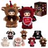 Winter Day Monster Blind Box Plush Toy - 1 Random Piece (7 Types Total) - Approx. 20-22cm - Fluffy Mascot Charm with Magnet - Gift