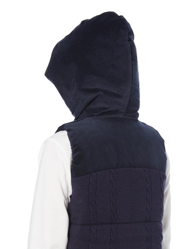 Coq Sportif Outer Vest Filling Windproof Cold Protection Heat Navi Golf QGWWJK50 NV00 [Le Golf] Women's (Navy)