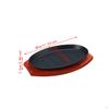 Cast Iron Steak Plate Fajita Pan with Wood Tray Serving Sizzling Dish