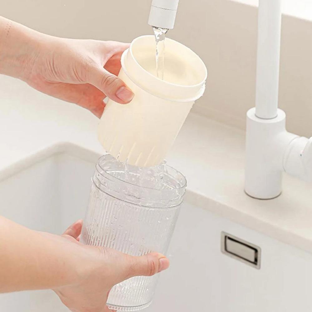 Spring Press Type Greek Yogurt Strainer Transparent Body Whey Separator  Household