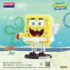 Anime SpongeBob SquarePants Micro Particles Block City Patrick Star Squidward Building Blocks Children Playthings Birthday Gifts