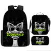 Luxury Popular Funny Novelty zoonomaly 3D Printed 3pcs/Set pupil School Bags Laptop Daypack Backpack Lunch bag Pencil Case