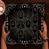 Tissu d'autel Croix Celtique Nappe de table pour cartes de Tarot Couvre-table Lune de Sorcière Divination Pour tapis de Tarot Cadeaux de Sorcière Décoration Coussinet pour cartes