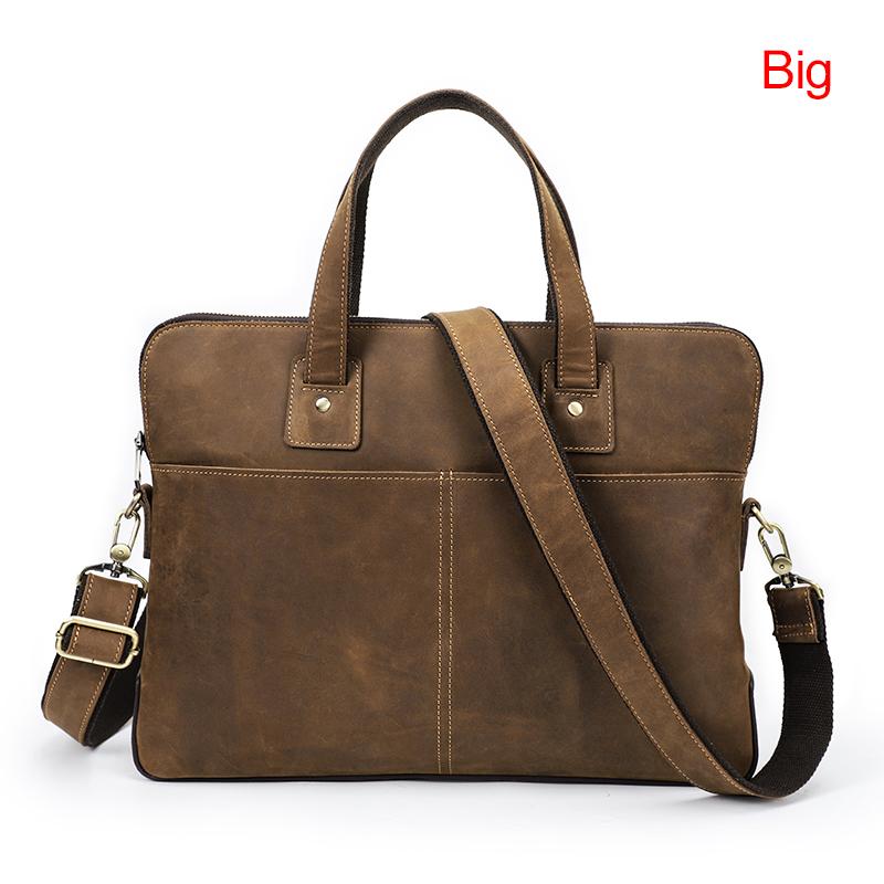 

Сумки CONTACT S из натуральной кожи для ноутбуков для мужчин, деловые сумки через плечо для ноутбука 13,3/15,4/16 дюймов, мужские сумки-тоут для компьютера Big-16 inch