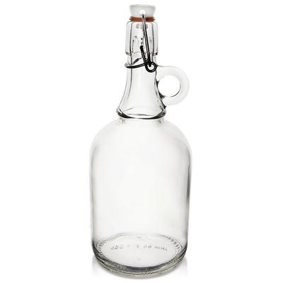 Butelka Szklana Z Korkiem Klipsem Na Wino Nalewkę Likier Syrop Sok 1L