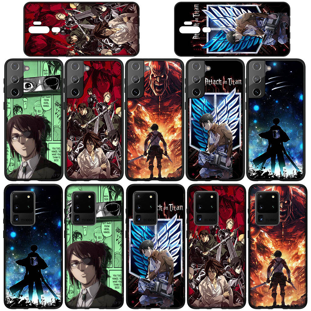 Case for I17 16 15 Xiaomi Poco F8 F7 F6 X7 X6 M8 C85 C75 C71 Redmi Note 14 13 12 11 Pro Max A3 A4 14C 13C 15C Eren Jaeger Anime Levi Attack On Titan