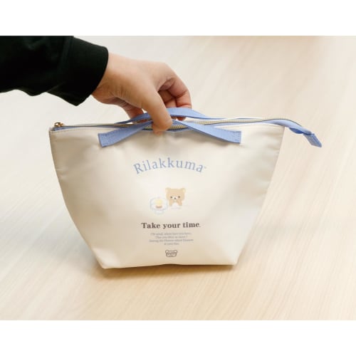 SAN-X Rilakkuma Lunch Pouch with Aluminum Sheet CA70001 H155 X W260 X D120mm