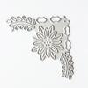 Winkel-Blumen-Spitzen-Stanzformen, Metallschablone, DIY, Scrapbooking, Album, Papier, Karte, Prägung, Handwerk, gestanzt