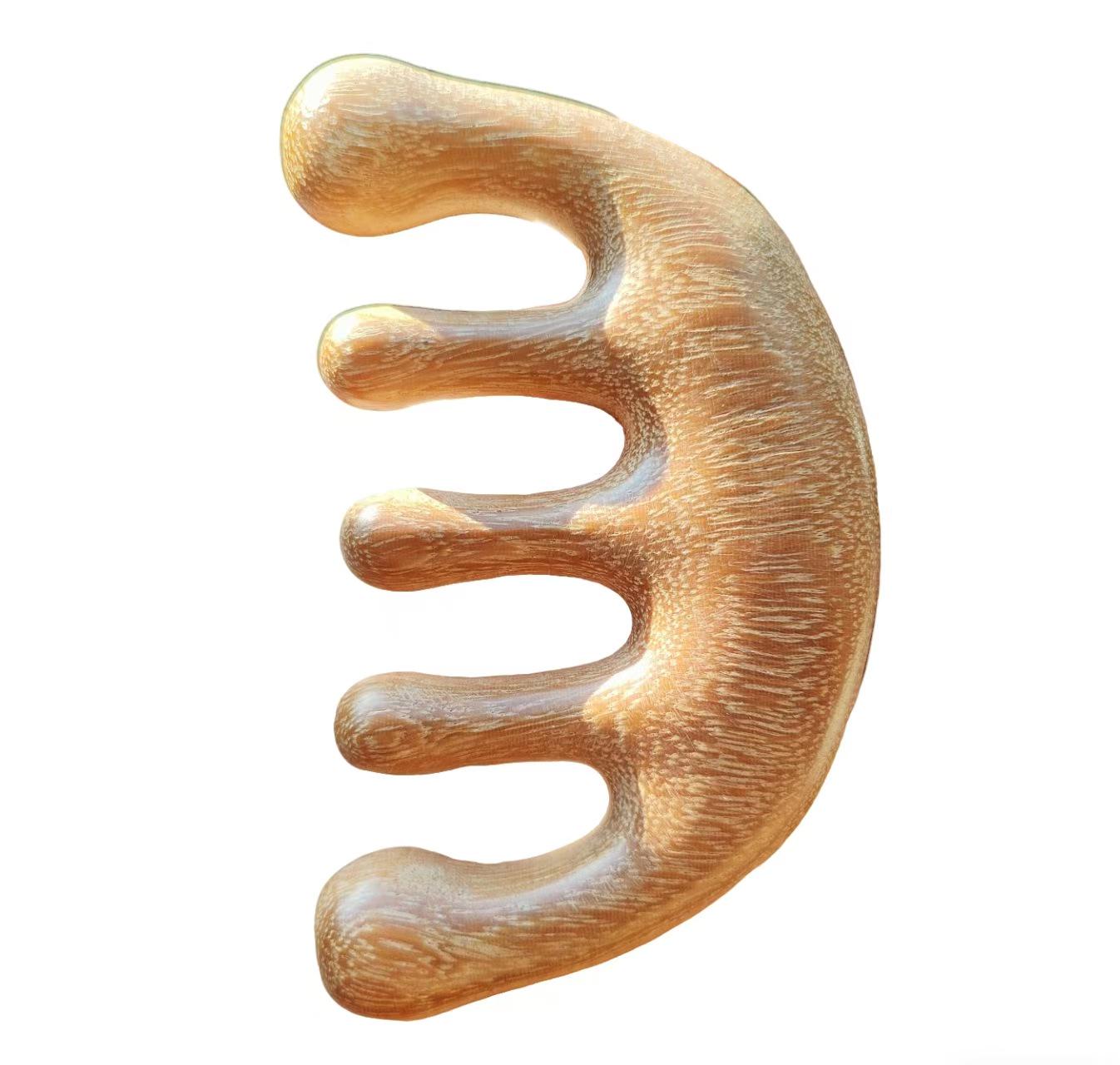 Golden Sandalwood Meridian Massage Comb - Air Cushion Unblocking Comb