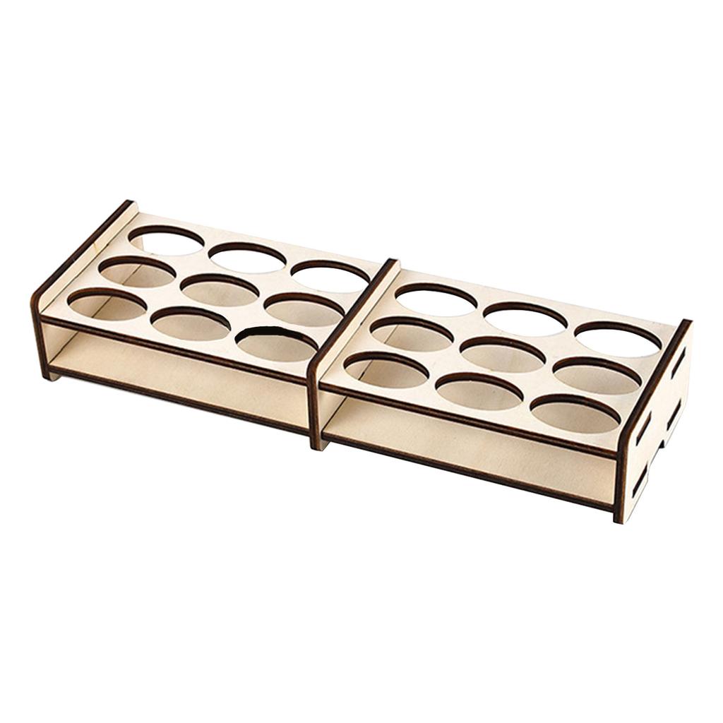 Model Paint Rack Stand Pigment Holder Organizer Wood Painting Rack Exquisite Convenient Shelf Holder DIY Pigments Shelf