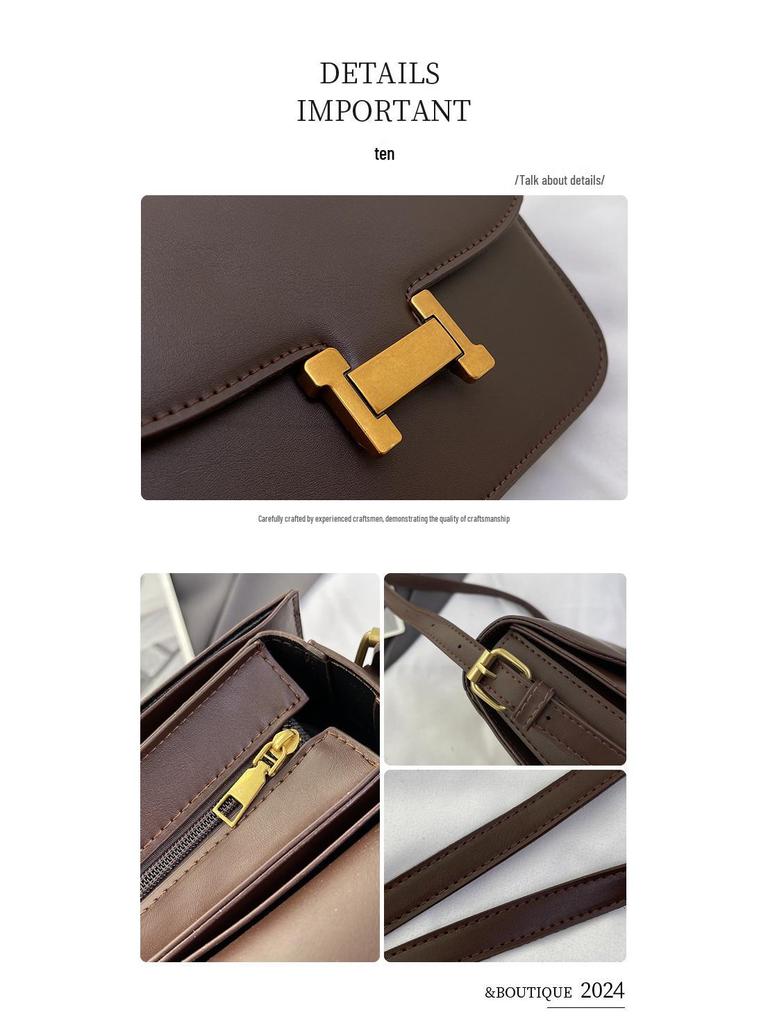 Dámska retro štvorcová crossbody taška - Všestranná jarná taška cez rameno