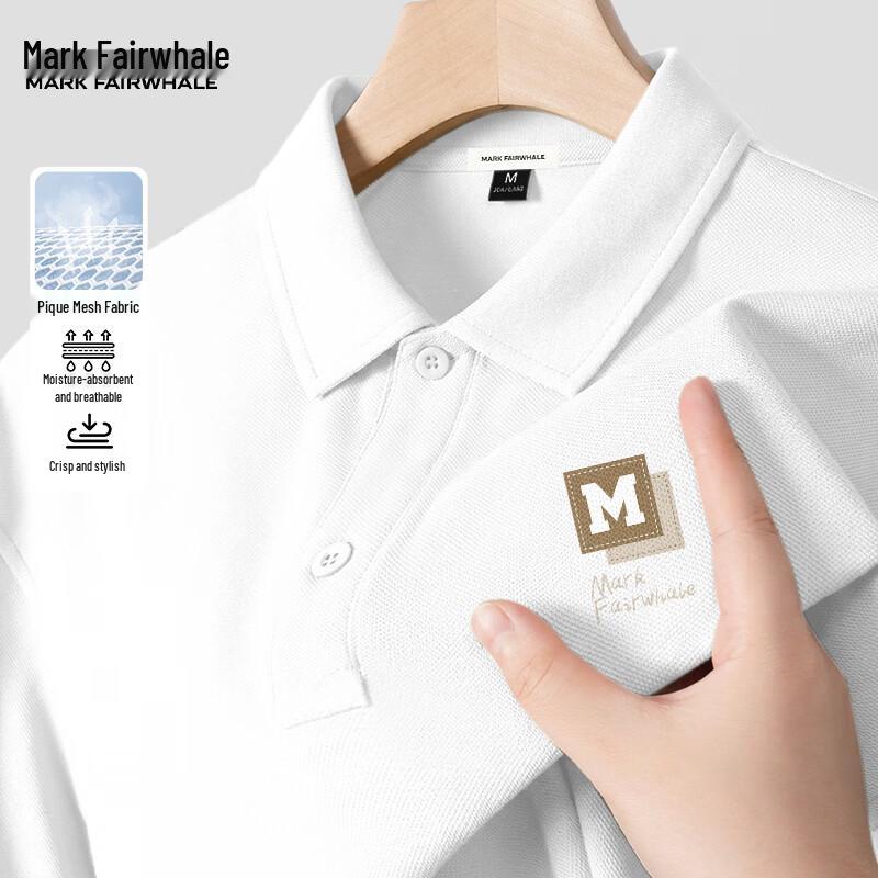 Mark Fairwhale Men s Breathable Pique Mesh Short-Sleeve Polo Shirt 5XL